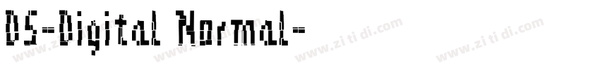 DS-Digital Normal字体转换